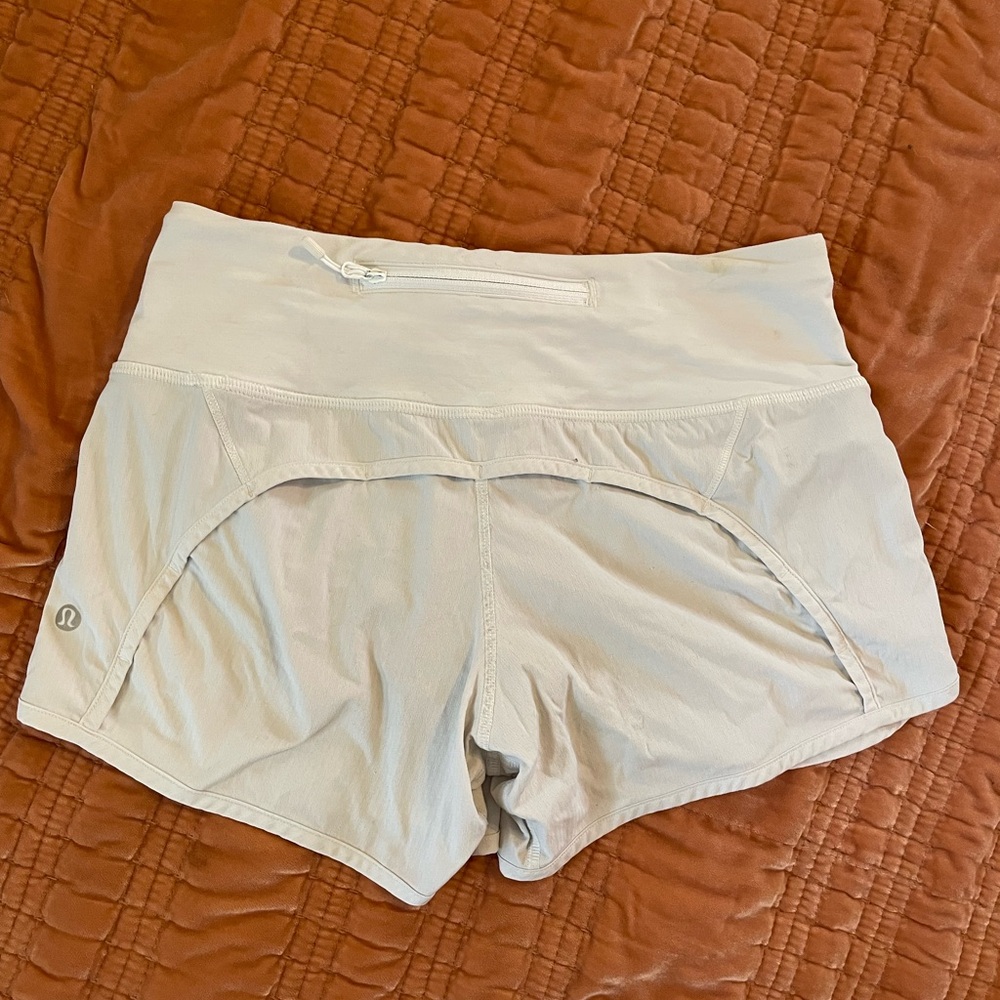 Lululemon Athletica White Athletic Shorts - Picture 2 of 4